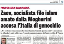 Italian Media: Brussels supports Zaev who lost elections and has ties to Islamic Radicals