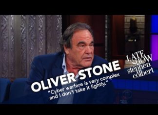 Oliver Stone appearance on Colbert shows US is no place for intelligent people