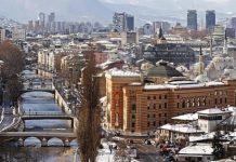 US Flies F16s over Bosnia in Threat to Serbs who want to Secede